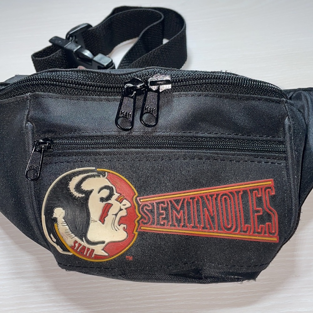 Vtg 1984 Florida State Rubber Logo FSU Seminoles Kanga-Roo Fanny Pack Waist Bag